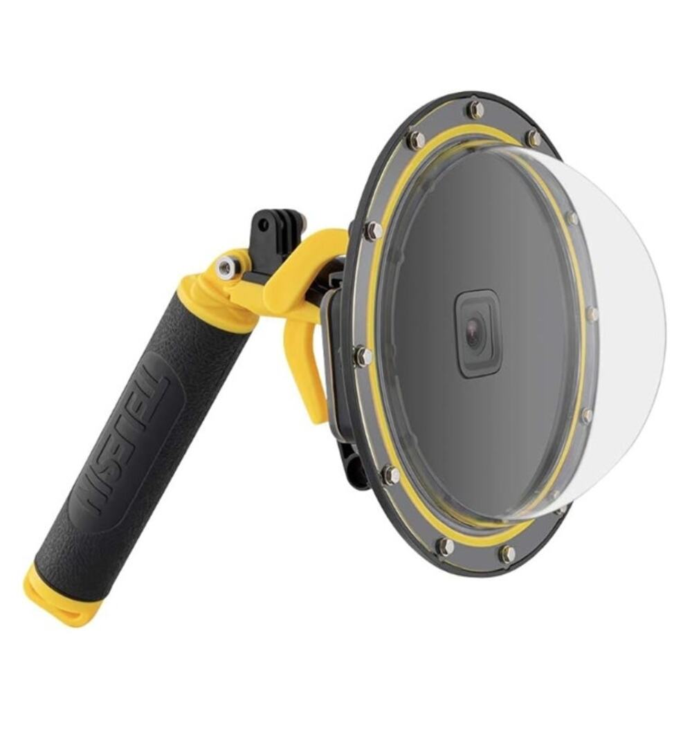TELESIN 6” Dome Port GoPro Hero 13 12 11 10 9 Waterproof Grip Open Box